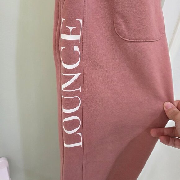 Lounge Women’s 3-Piece Set – Pink Bralette, Cropped Crewneck Sweatshirt & Sweatp - Picture 7 of 15